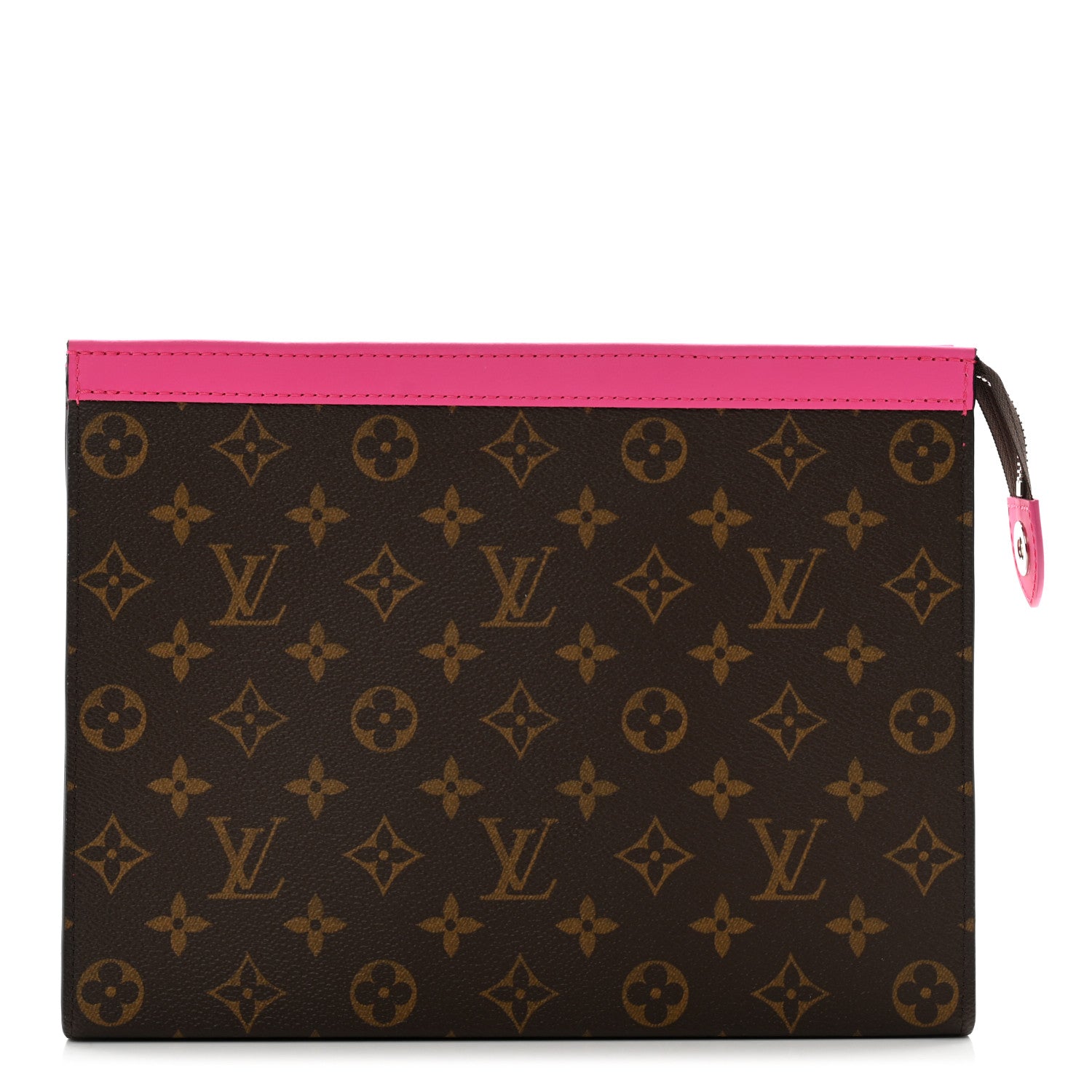 Louis Vuitton Monogram Macassar Pochette Voyage MM Fuchsia 1 of 6