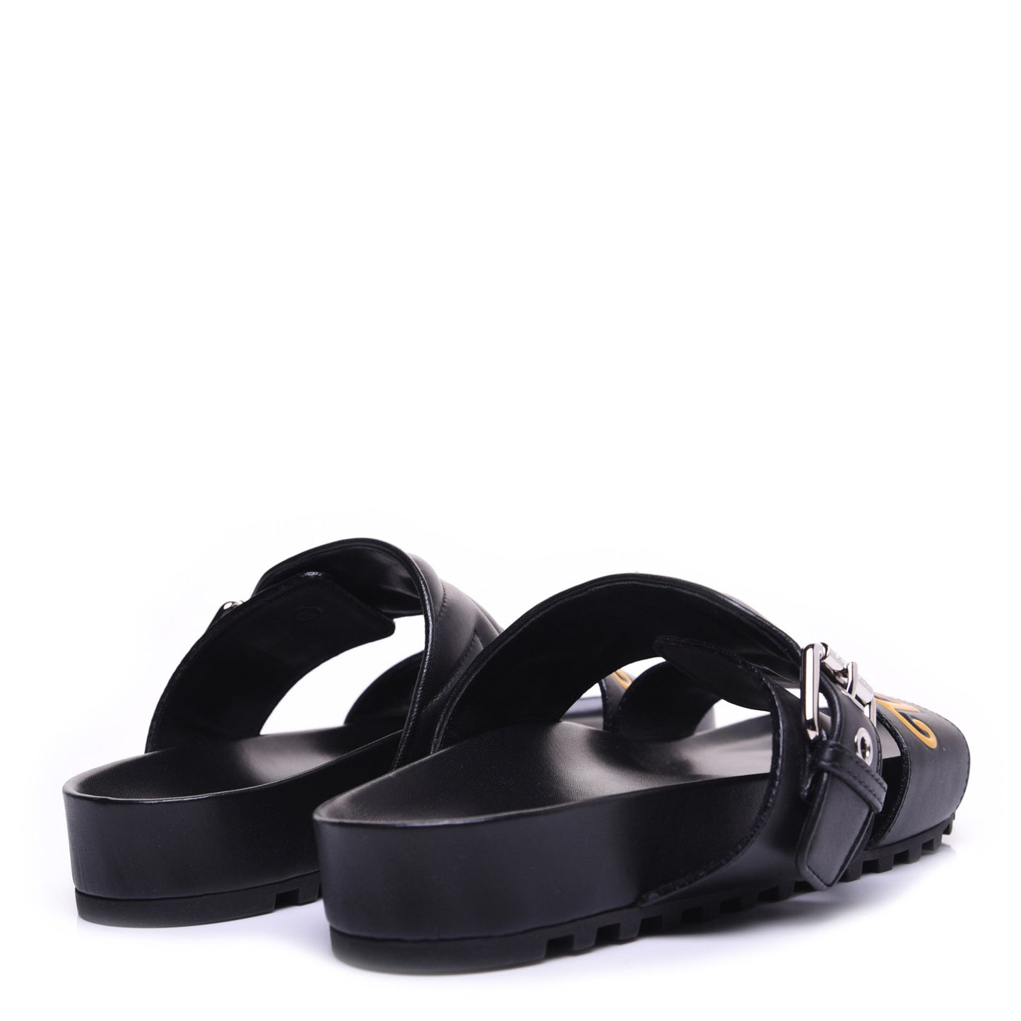 Calfskin New Wave Bom Dia Mule Sandals 37 Black