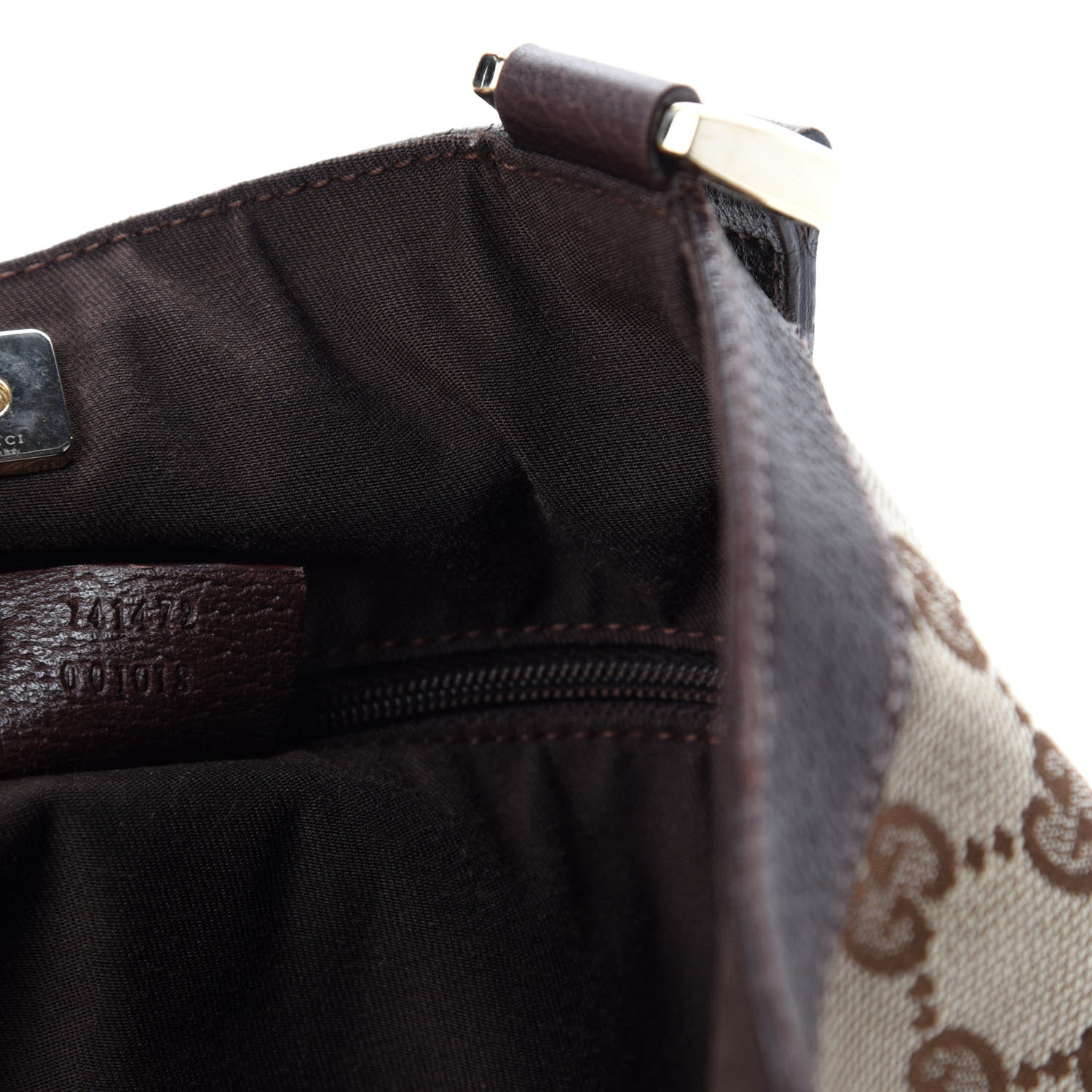 Gucci Monogram Large Abbey Tote Dark Brown 11 of 12