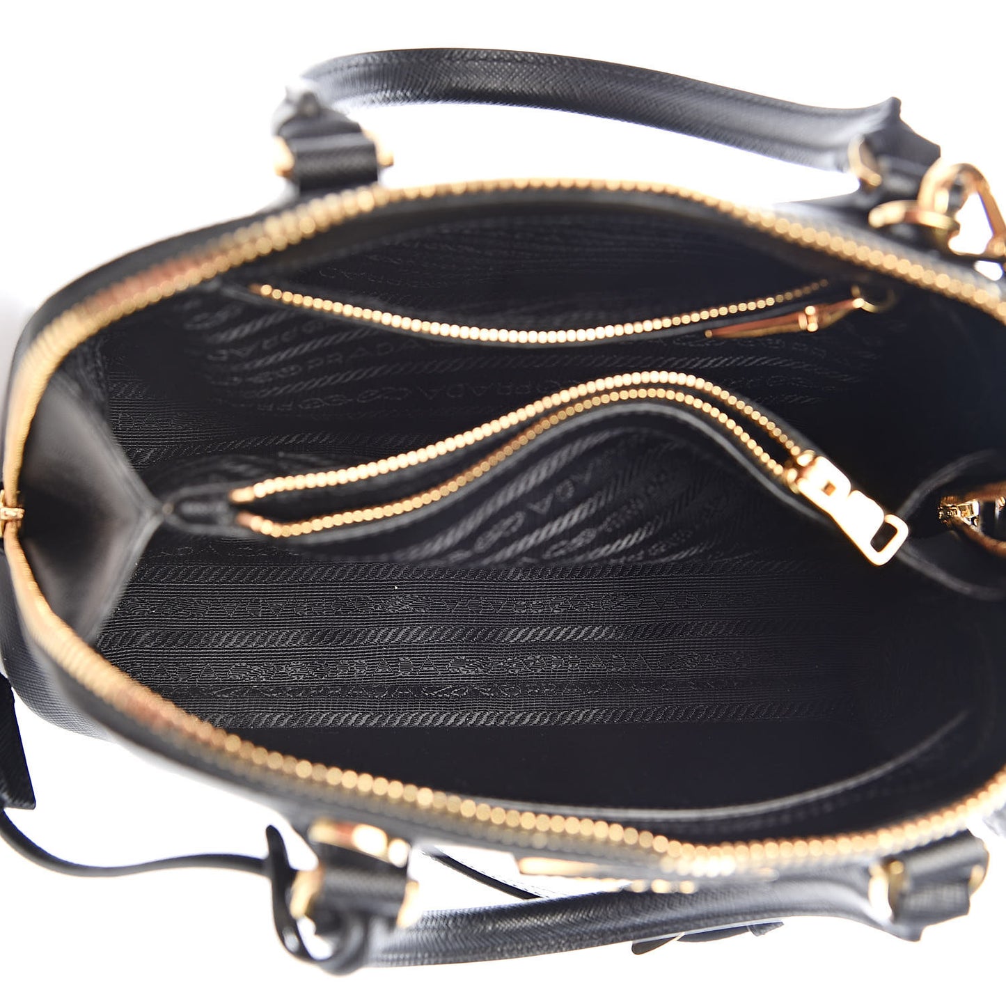 Saffiano Lux Small Promenade Tote Black