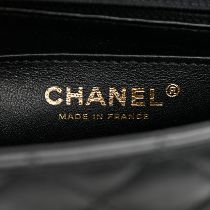 Chanel Lambskin Quilted Egyptian Amulet Mini Rectangular Flap Black 7 of 8