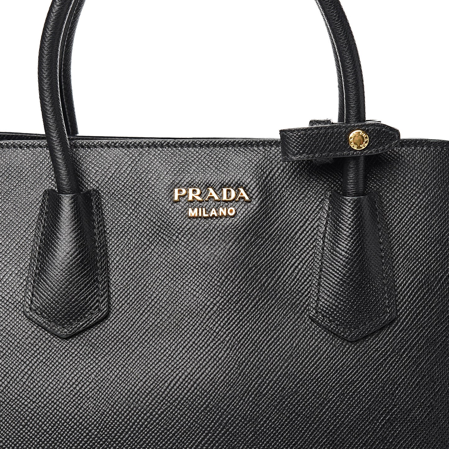 Saffiano Lux Open Promenade Tote Black