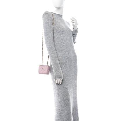 Chanel Caviar Quilted Mini Vanity Case With Chain Light Pink 2 of 11