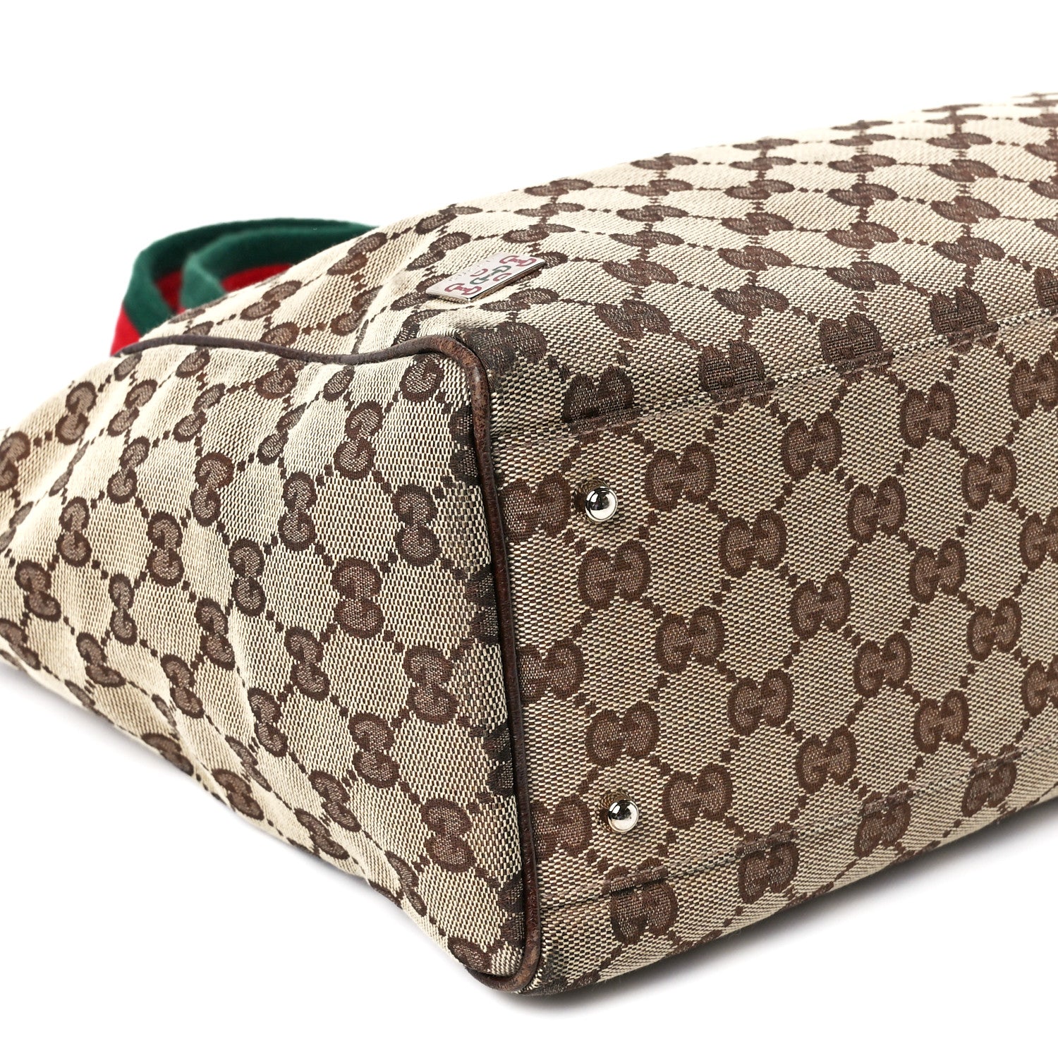 Gucci GG Monogram Web Pop Tote Dark Brown 10 of 11