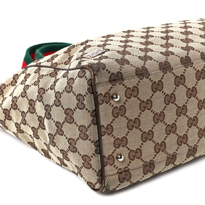 Gucci GG Monogram Web Pop Tote Dark Brown 10 of 11