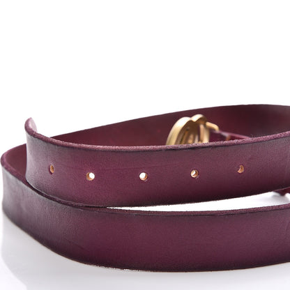 Gucci Faded Calfskin Double G 30mm Belt 95 38 Leaf 5 of 5