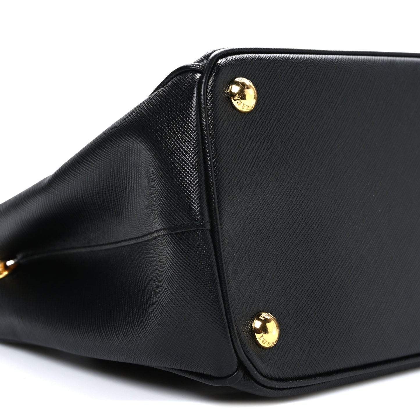 Saffiano Small Galleria Double Zip Tote Black