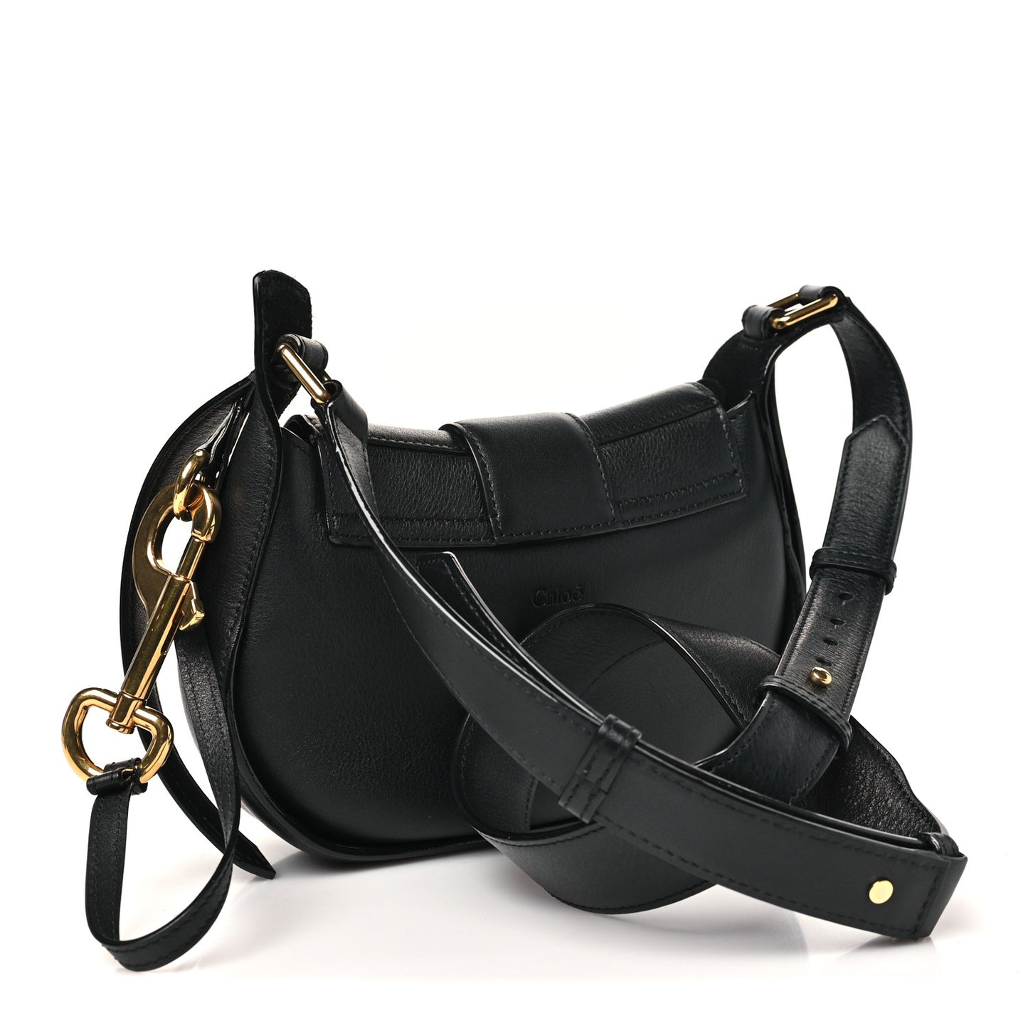 Calfskin Small Ride Crossbody Bag Black