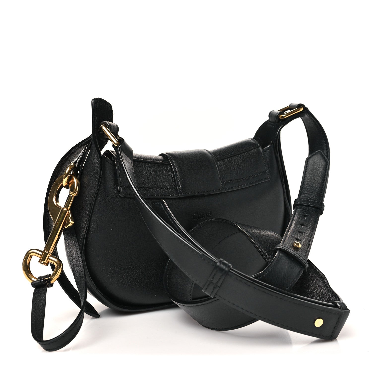 Chloe Calfskin Small Ride Crossbody Bag Black 3 of 10