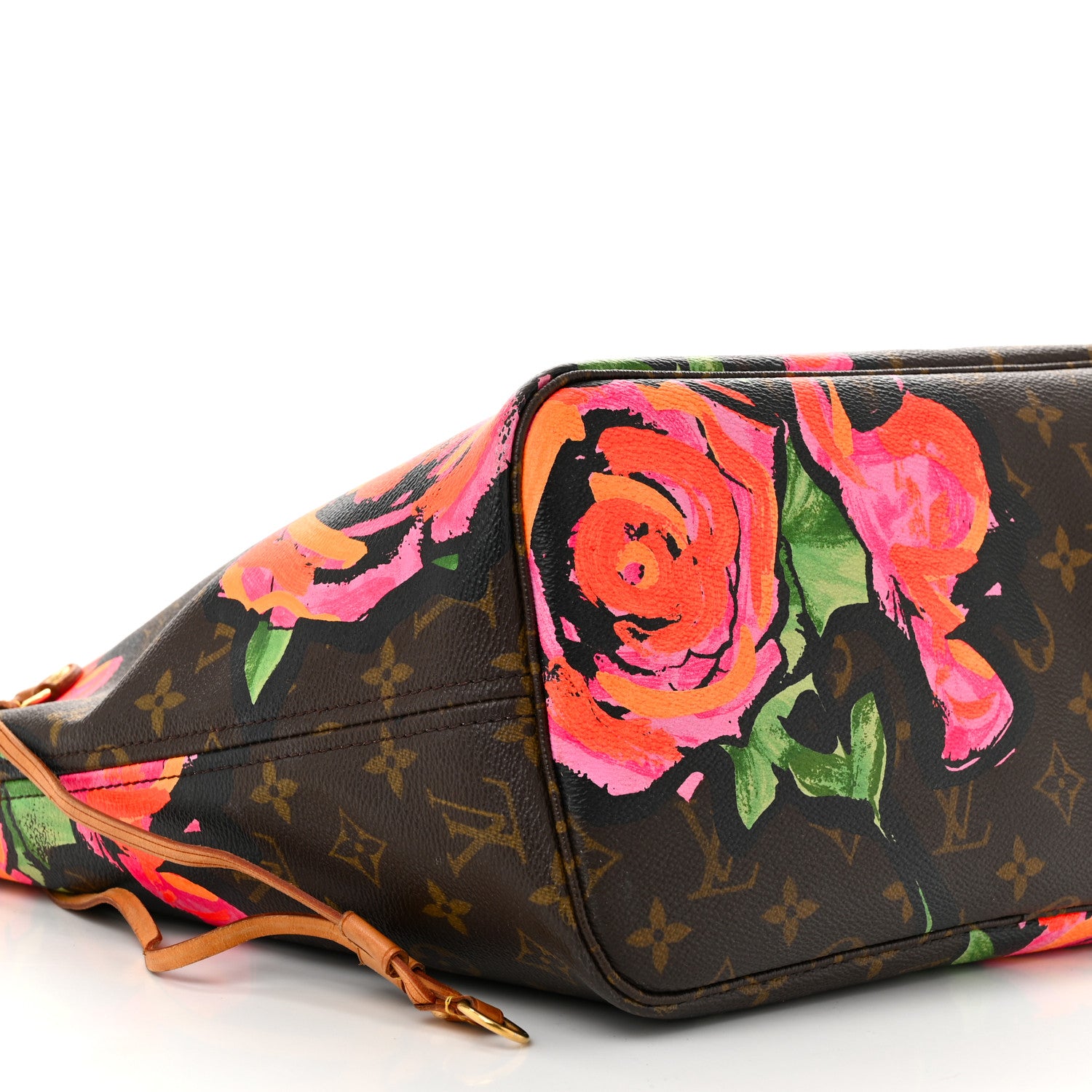 Louis Vuitton Monogram Roses Neverfull MM 9 of 13