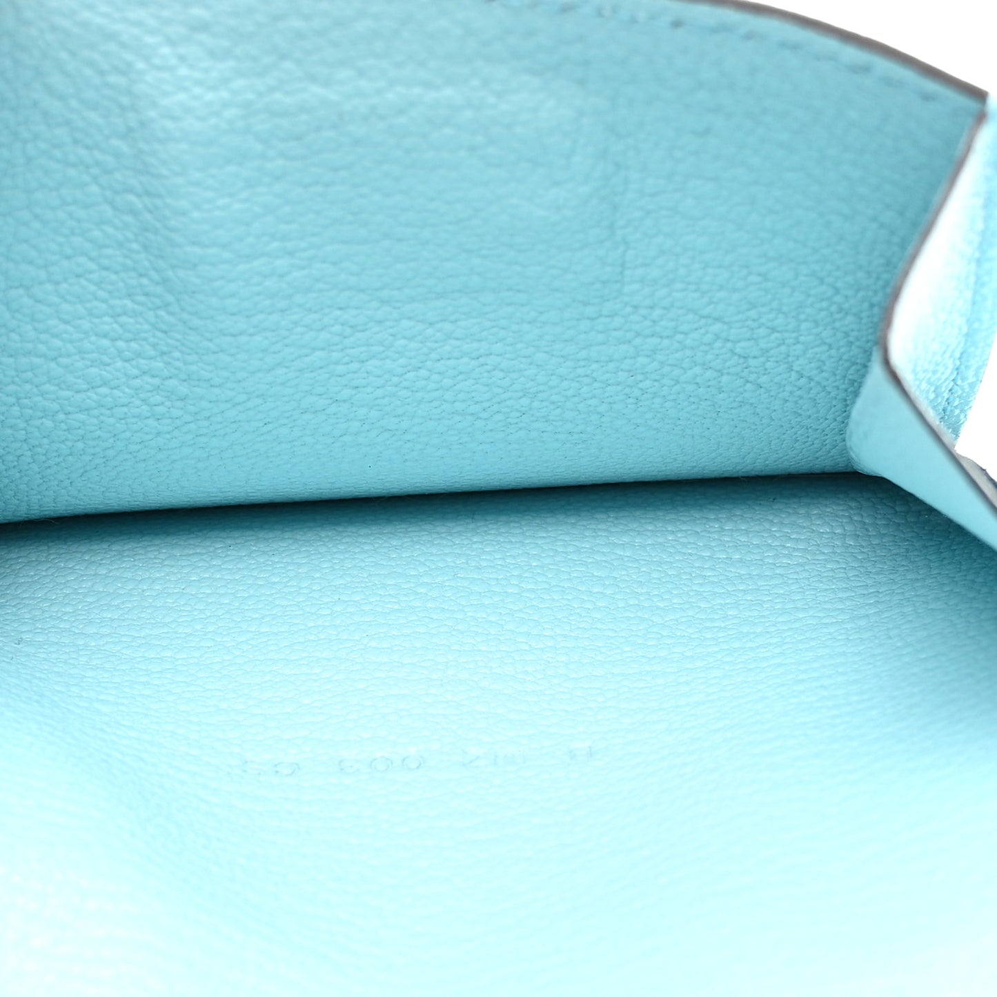 Chevre Mysore Kelly Pocket Compact Wallet Bleu Atoll