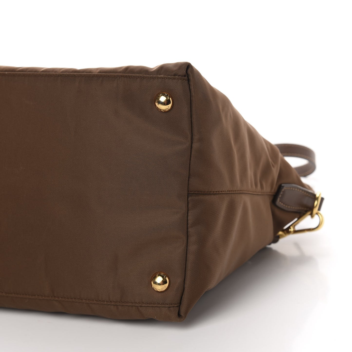 Saffiano Tessuto Nylon Tote Corinto