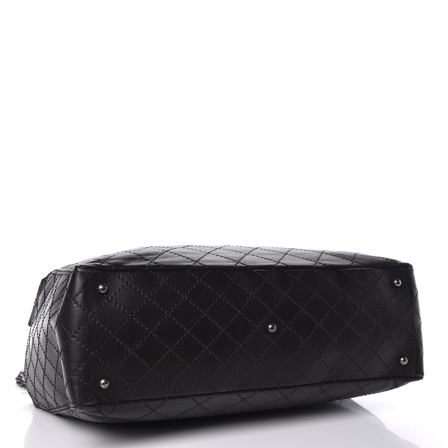 Calfskin CC Pocket Tote Black