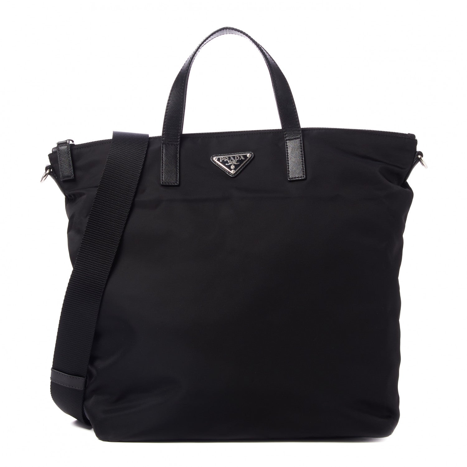 Prada Tessuto Nylon Vela Shopping Tote Black 1 of 9