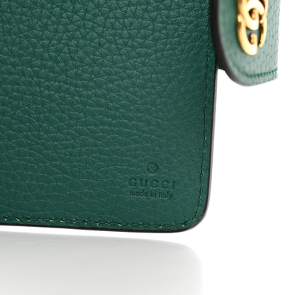 Gucci Piuma Calfskin Medium Bamboo Double G Wallet Emerald 8 of 10