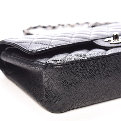 Chanel Caviar Quilted Medium Double Flap Black 8 of 14