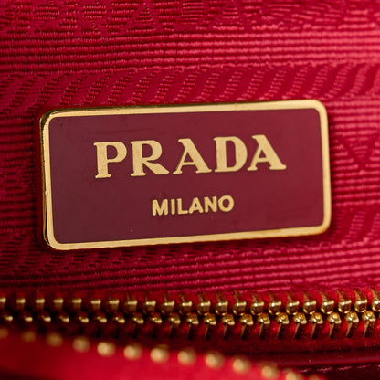 Prada Saffiano Vernice Small Promenade Tote Rosso 6 of 11