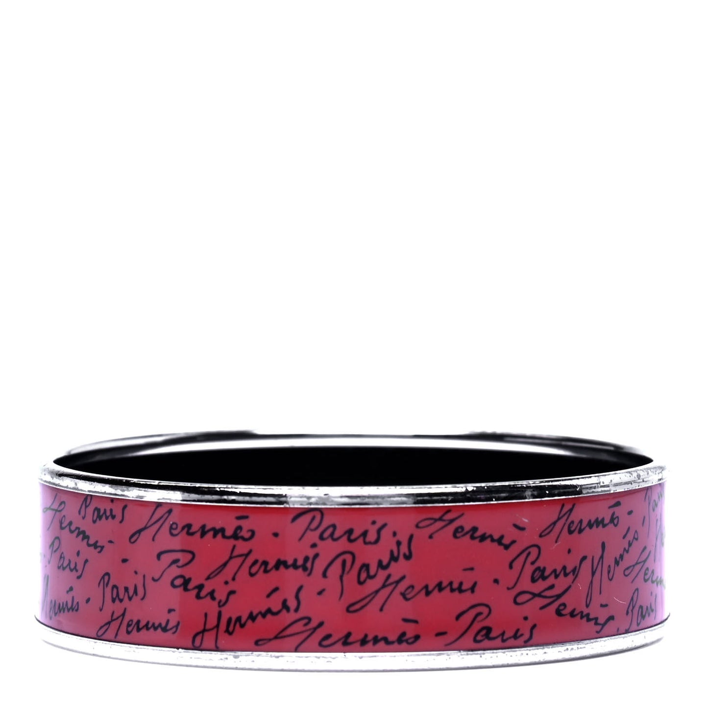 Enamel Printed Handwriting Wide Bracelet 62