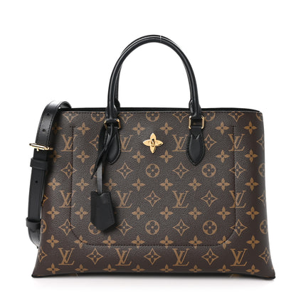 Louis Vuitton Monogram Flower Tote Black 1 of 11
