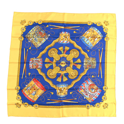 Hermes Silk Les Tambours Scarf 90 1 of 3