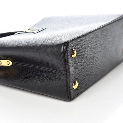 Louis Vuitton Taurillon Capucines PM Black 5 of 9