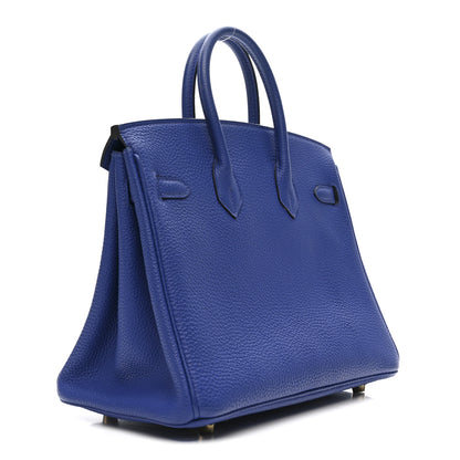 Hermes Togo Birkin 25 Bleu Electrique 2 of 13