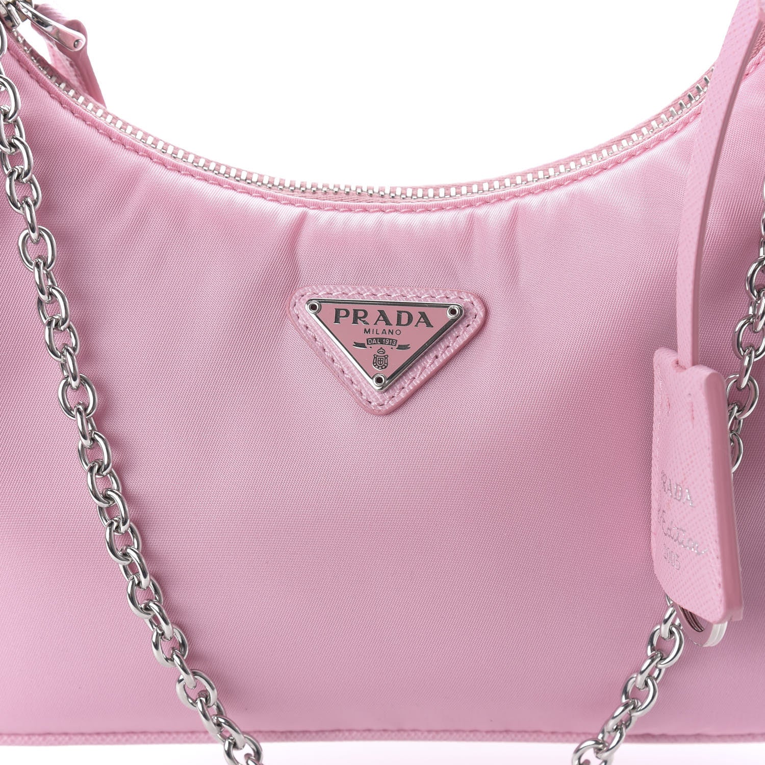 Prada Nylon Re-Edition 2005 Shoulder Bag Rosa 9 of 9