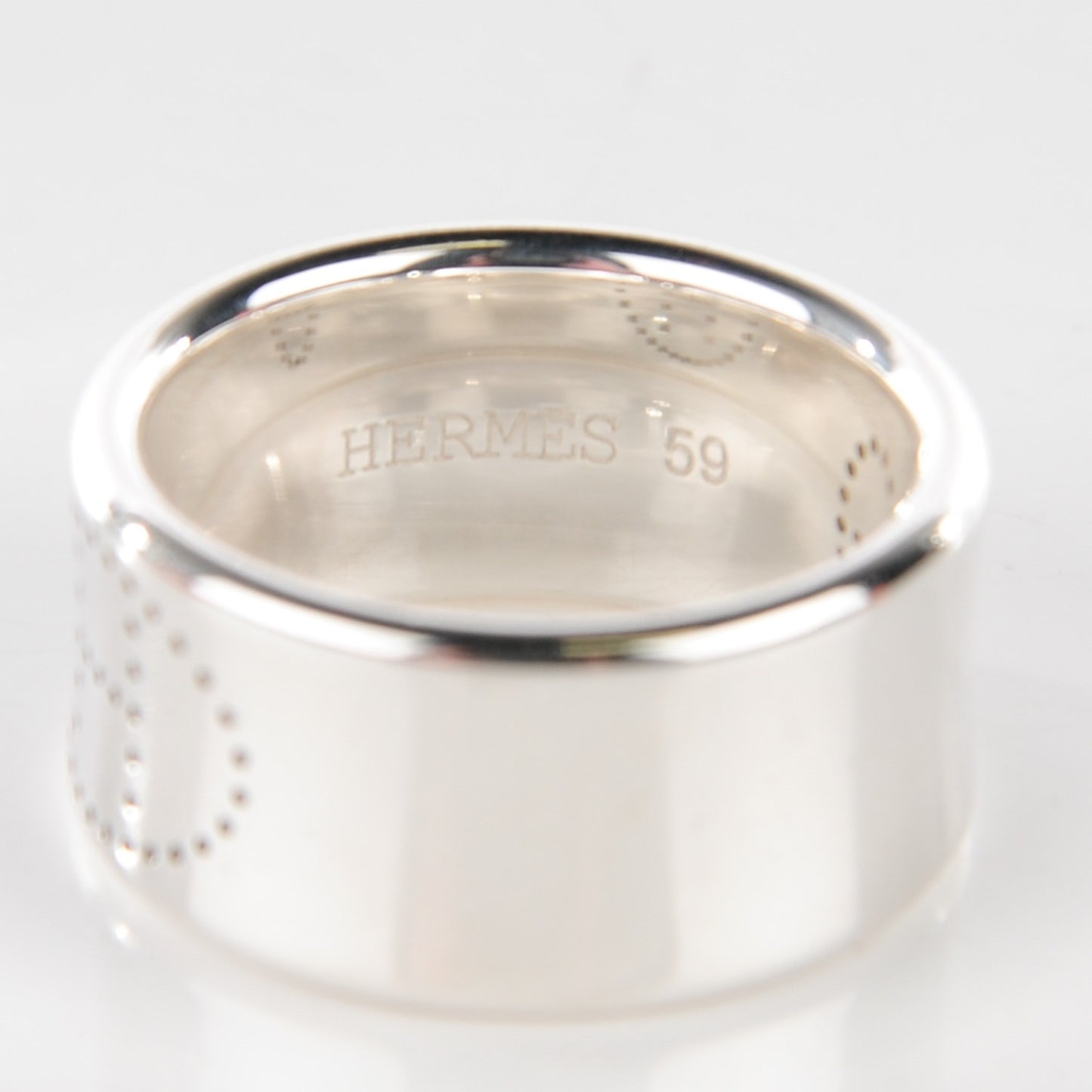 Sterling Silver GM Eclipse Ruban Ring 59 8.75