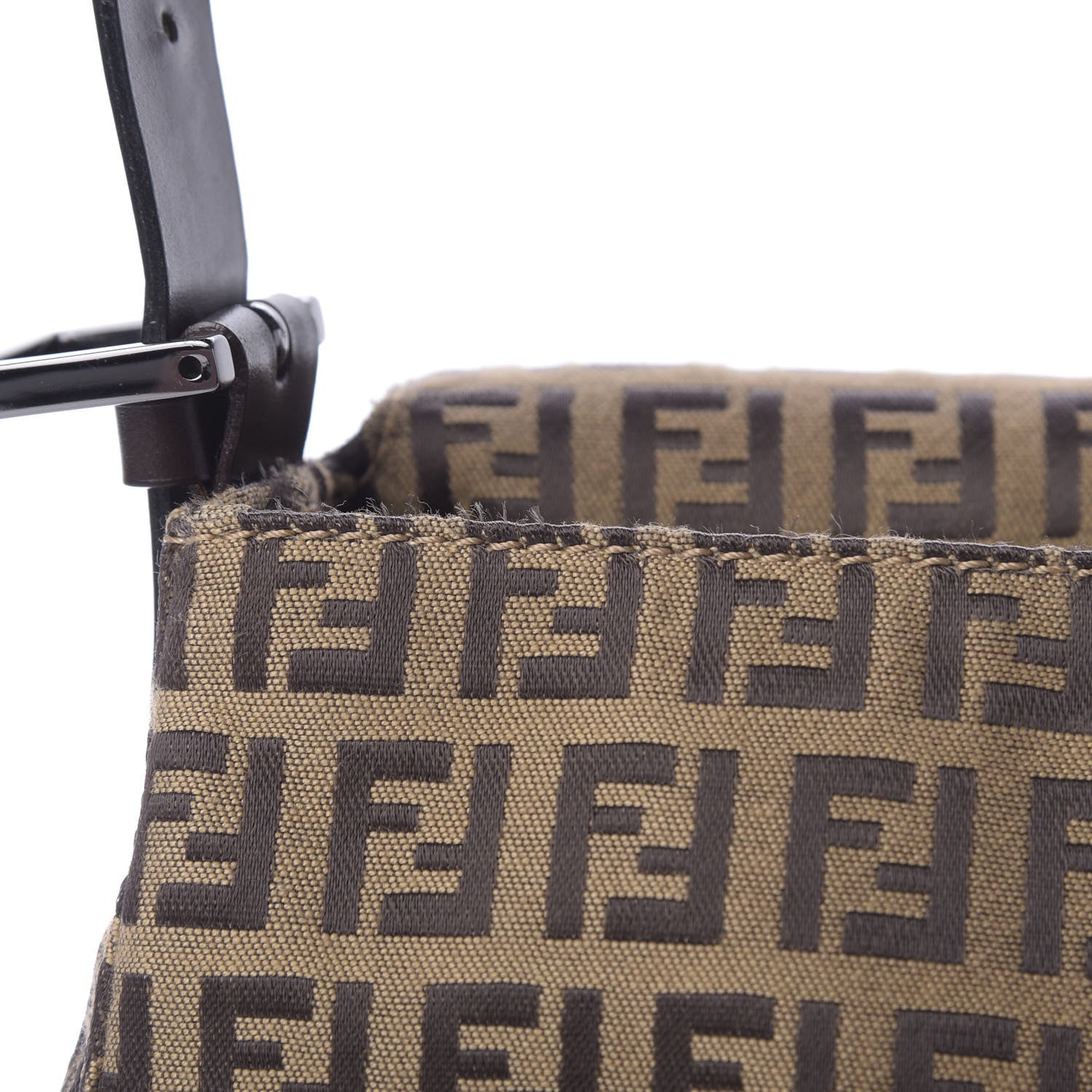 Fendi Zucchino Mama Baguette Dark Brown 11 of 11