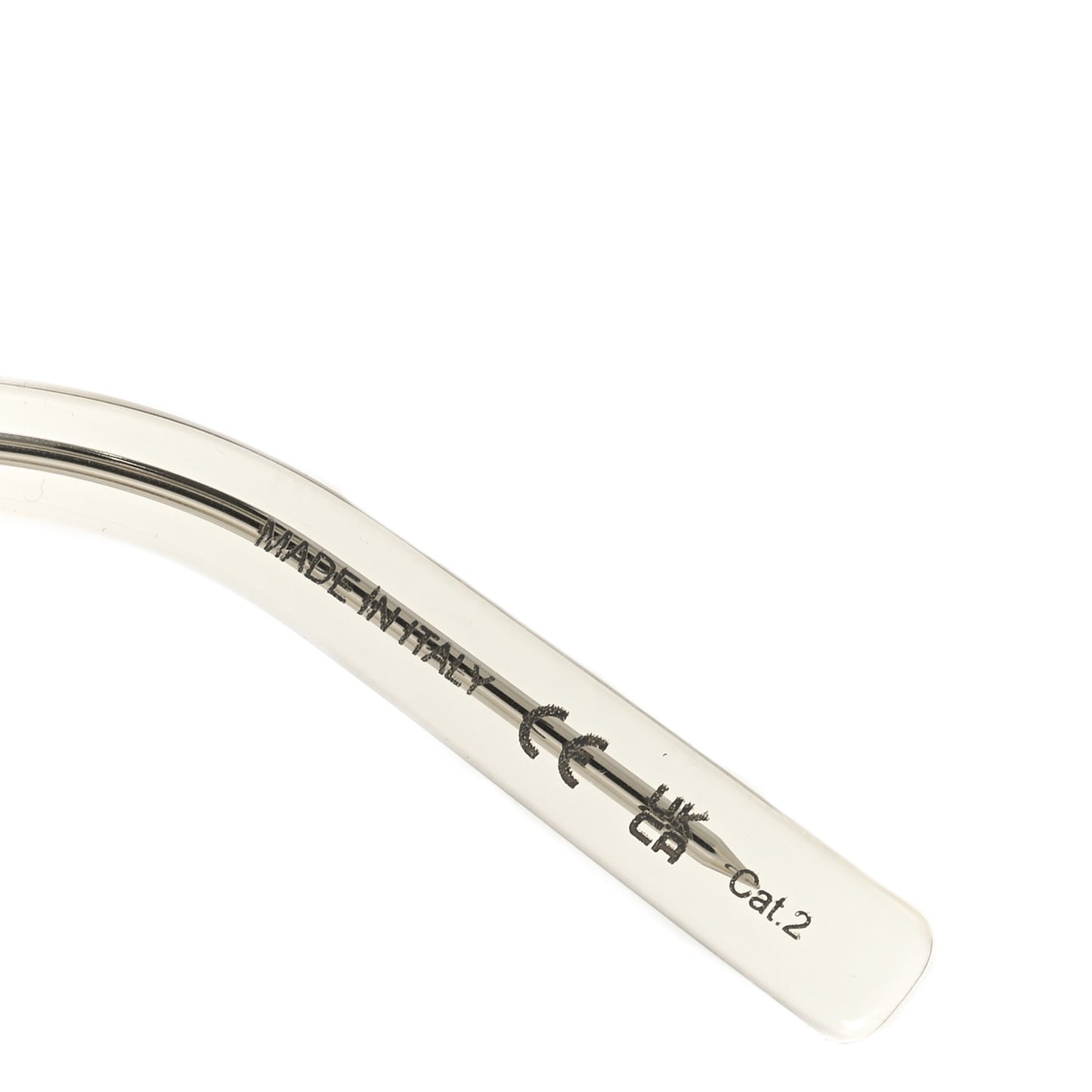 Acetate SL 550 Slim Cat Eye Sunglasses Yellow Brown