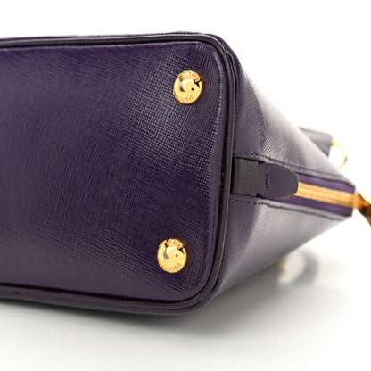 Prada Saffiano Vernice Small Promenade Tote Viola 10 of 12