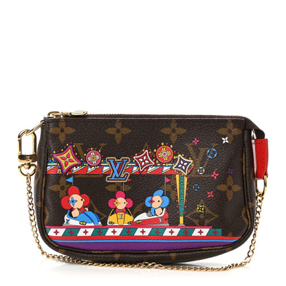 Louis Vuitton Monogram 2020 Christmas Animation Bumper Cars Mini Pochette Accessories Coquelicot 1 of 9