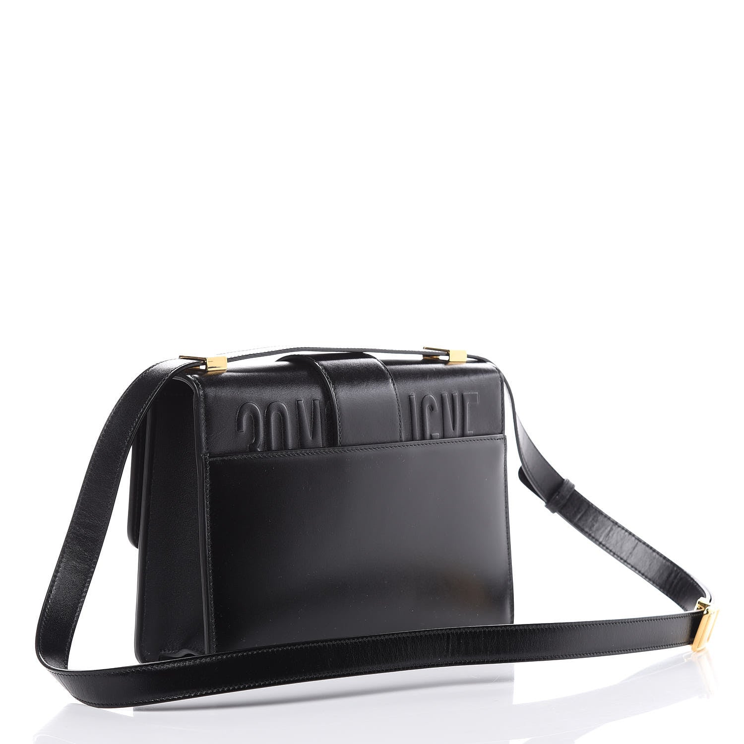 Christian Dior Smooth Calfskin 30 Montaigne Flap Bag Black 3 of 11