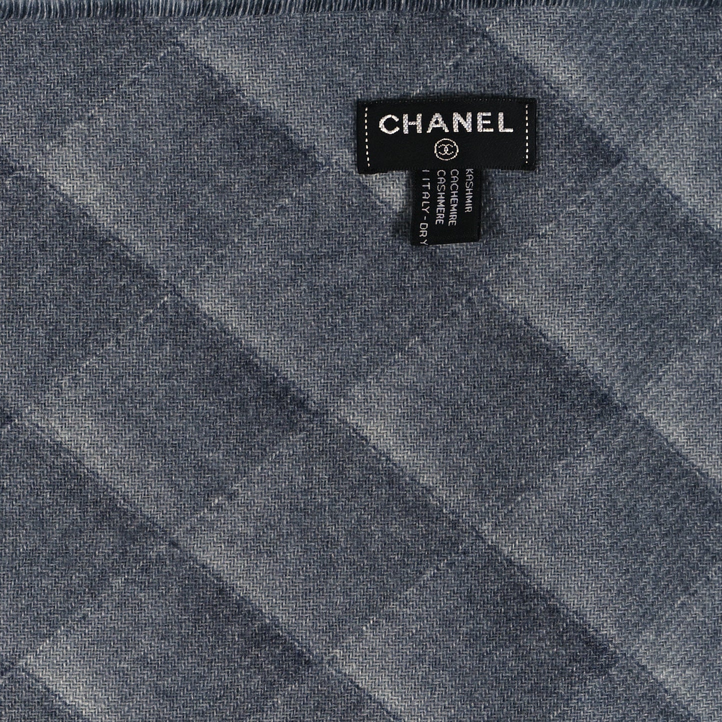 Cashmere Quilted Print CC Scarf Grey Multicolor