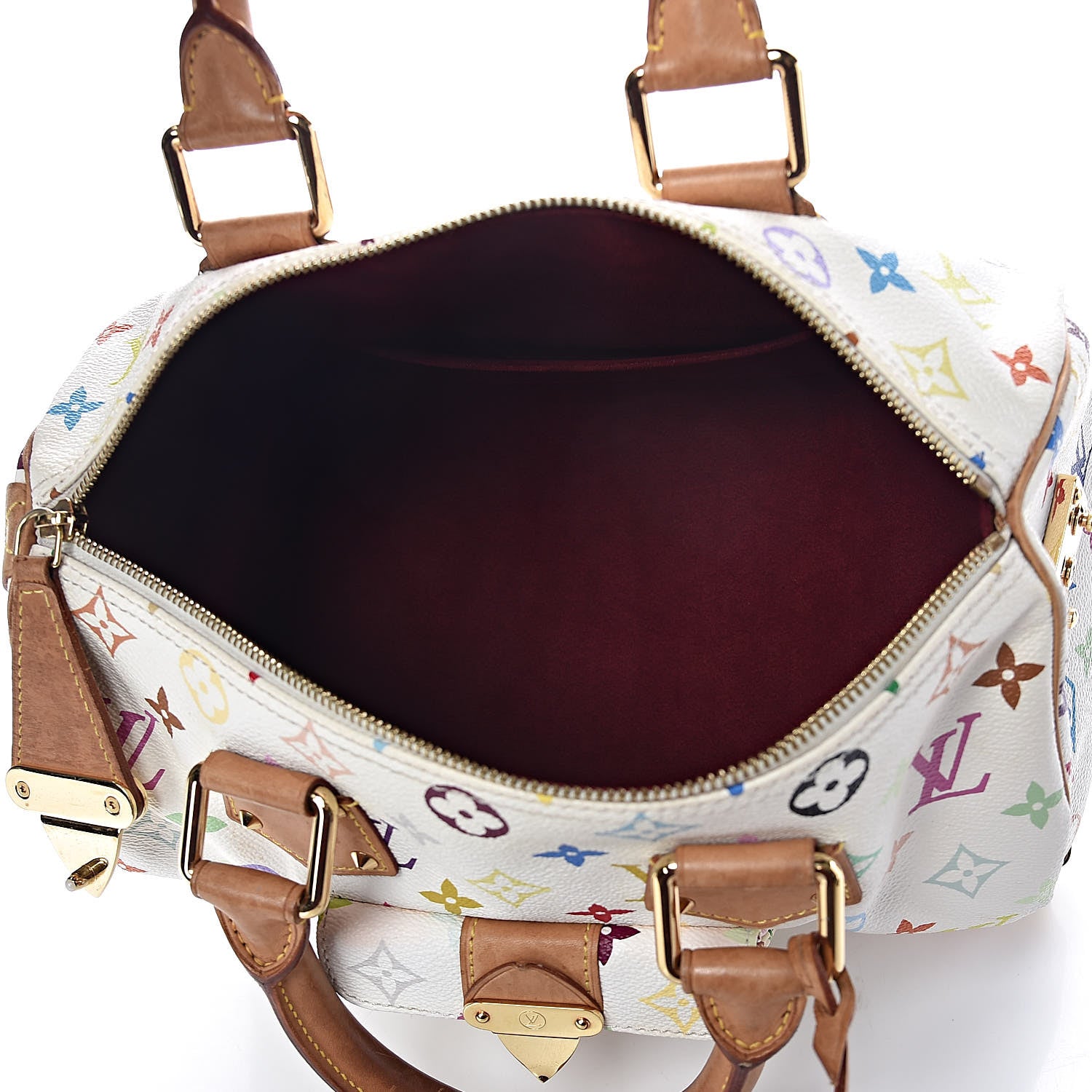 Louis Vuitton Monogram Multicolor Speedy 30 White 5 of 11