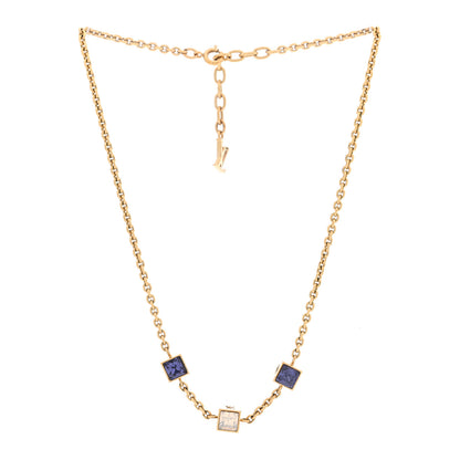 Louis Vuitton Swarovski Gamble Short Necklace Azur 3 of 4