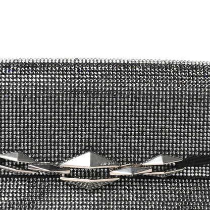 Jimmy Choo Suede Crystal East West Shoulder Bag Black 7 of 10