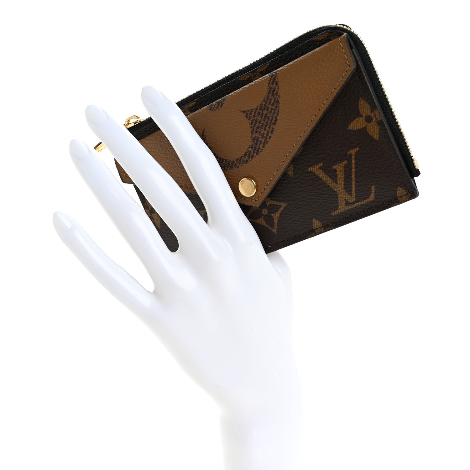 Louis Vuitton Reverse Monogram Recto Verso Card Holder Brown 2 of 9