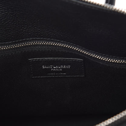 Saint Laurent Grained Calfskin Baby Souple Sac De Jour Black 6 of 12