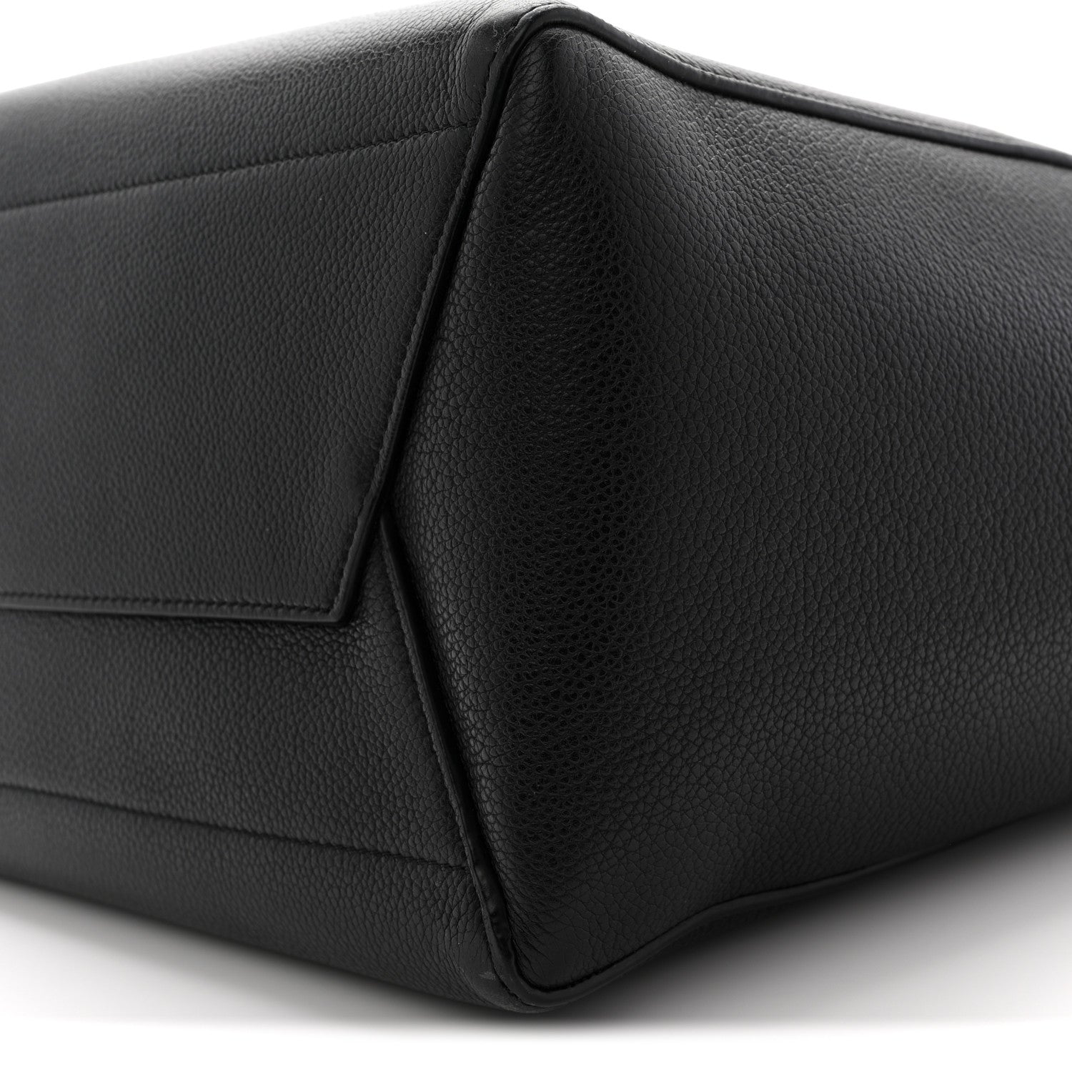 Celine Soft Grained Calfskin Sangle Bucket Bag Black 10 of 12