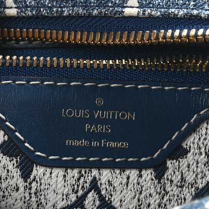 Louis Vuitton Monogram Jacquard Denim Speedy Bandouliere 25 Bleu 6 of 9