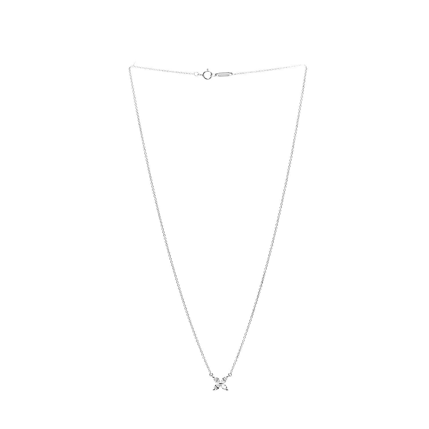 Tiffany Platinum Diamond Small Victoria Necklace 2 of 5