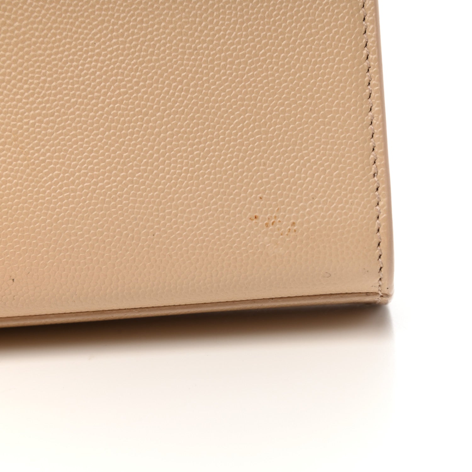 Saint Laurent Grain De Poudre Classic Monogram Cassandre Clutch Nude Powder 9 of 12