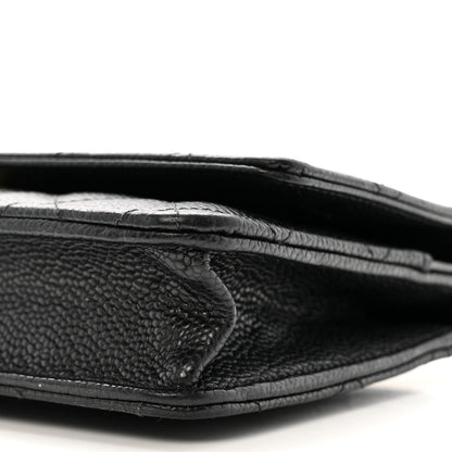 Chanel Caviar Quilted Wallet On Chain WOC Black 11 of 14