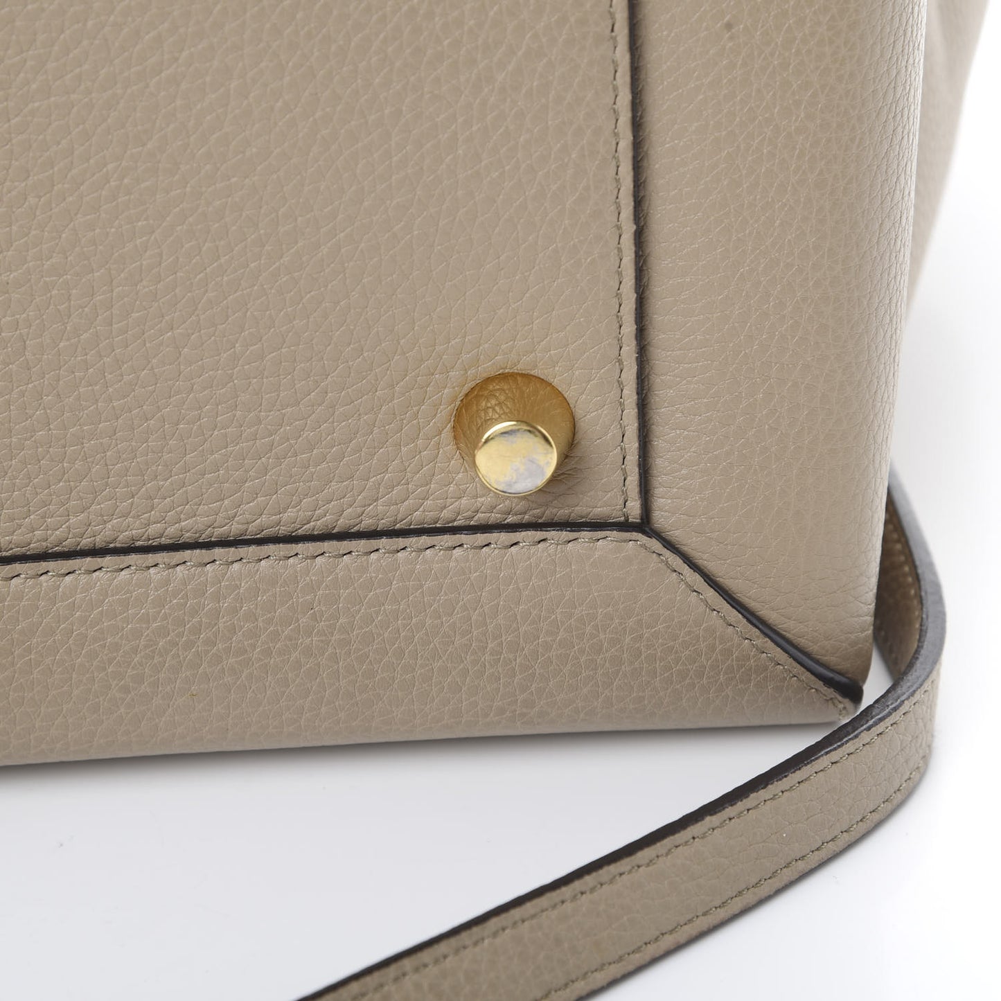 Drummed Calfskin Mini Belt Bag Dune