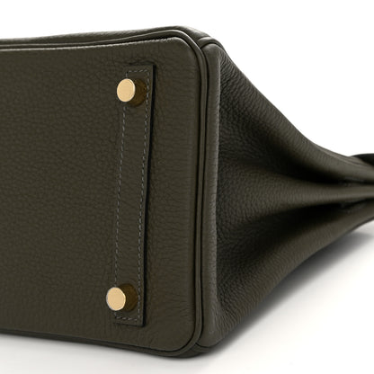 Hermes Togo Birkin 25 Vert De Gris 10 of 11