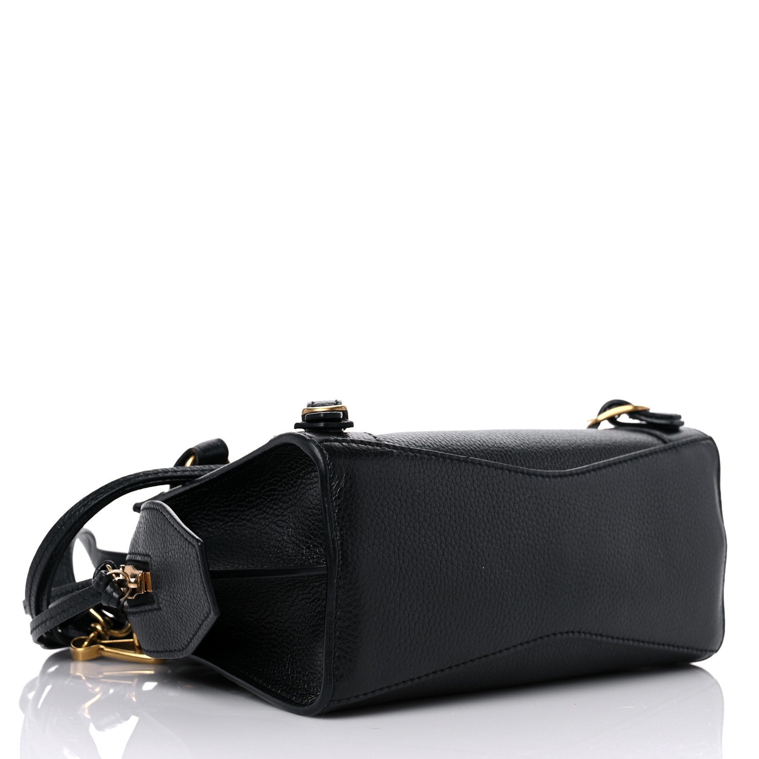 Balenciaga Grained Calfskin Neo Classic Gold Hardware Mini City Black 4 of 9