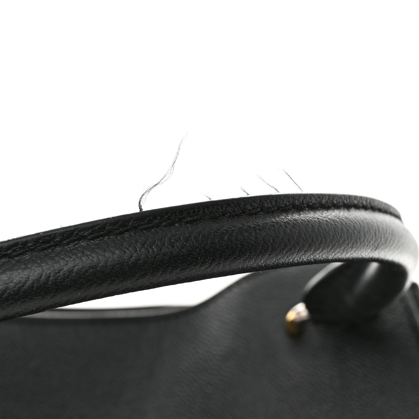 Soft Grain Calfskin Medium Buckle Tote Black