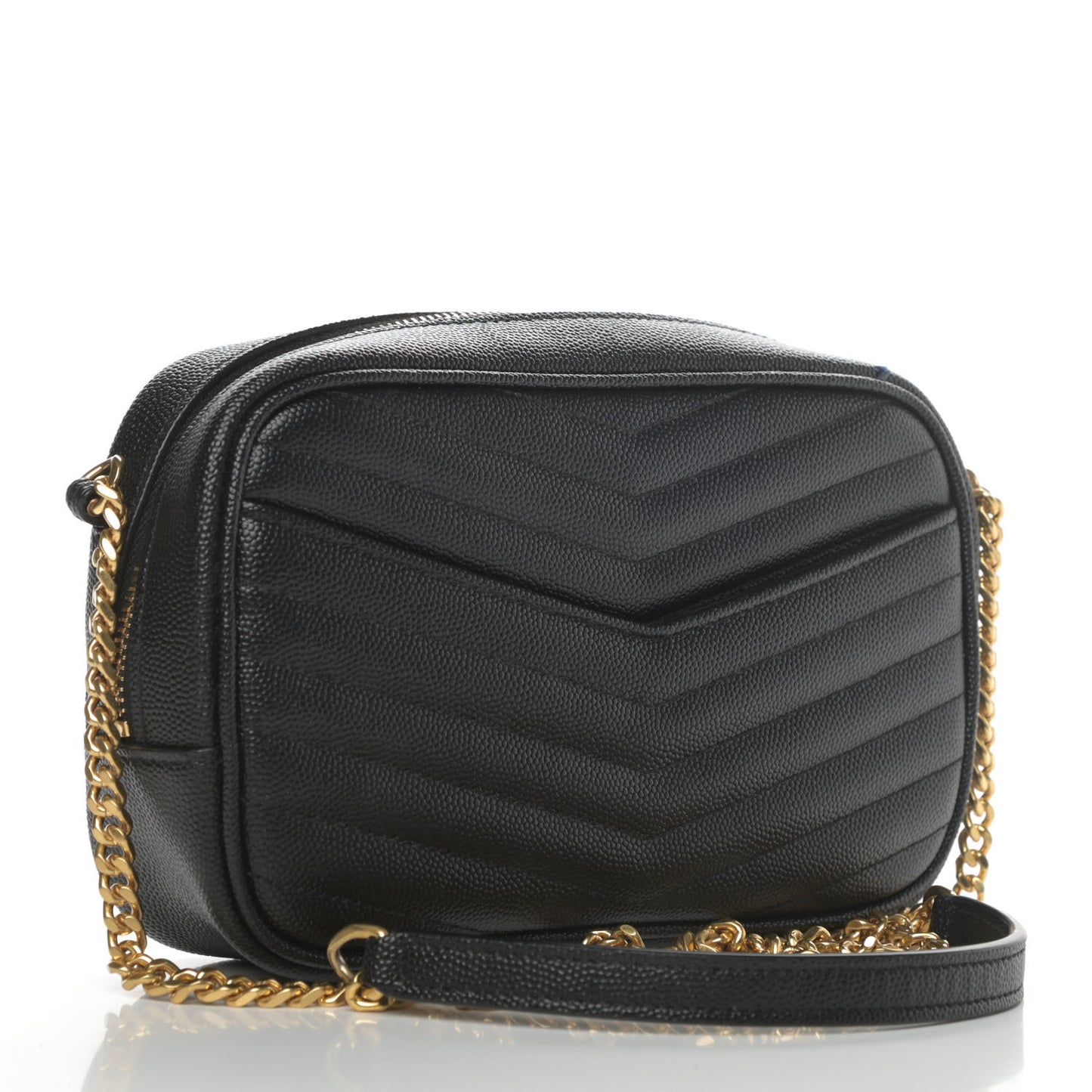 Grain De Poudre Matelasse Monogram Mini Lou Camera Bag Black