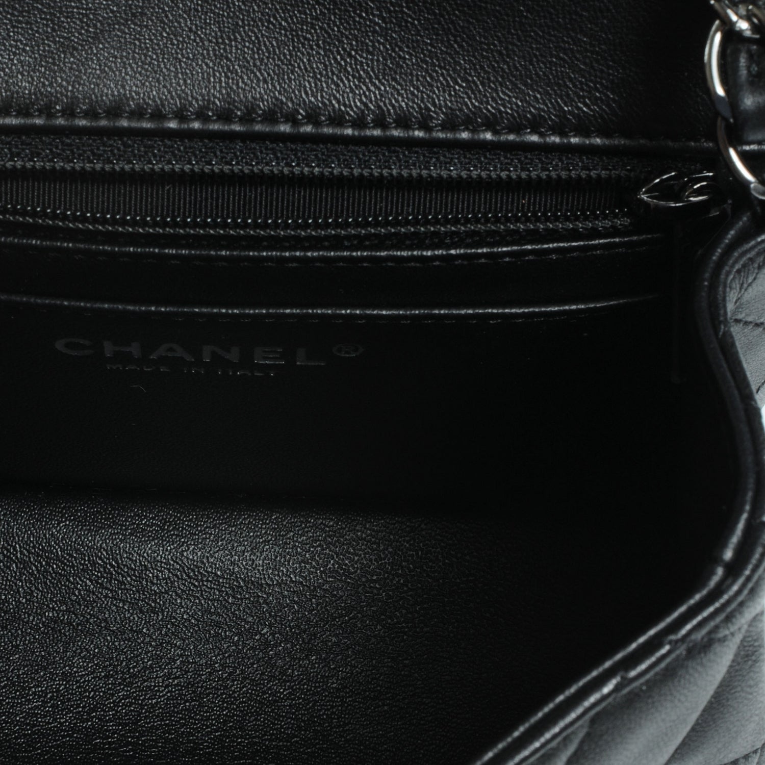 Chanel Lambskin Quilted Mini Square Flap Black 5 of 7